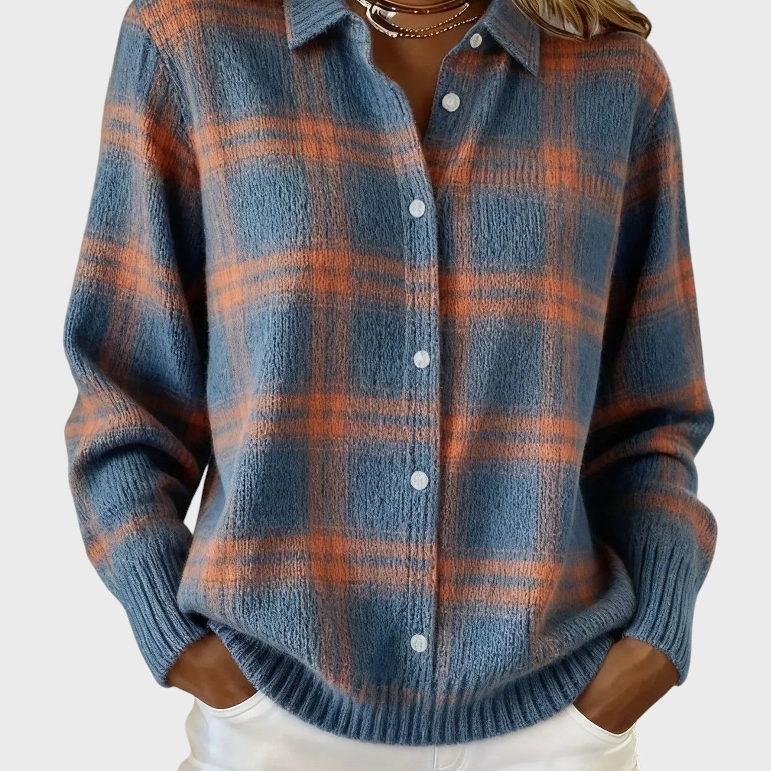 Natálie | Retro Svetr s Kontrastními Kostkami