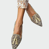 Věnceslava Elegantní Lakované Mokasíny Se Třásněmi