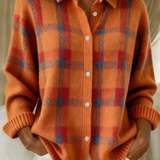 Anna™ | Jemně pletený cardigan s kostkovaným vzorem