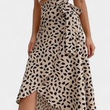 Camila | Zavinovací sukně boho s asymetrickým potiskem