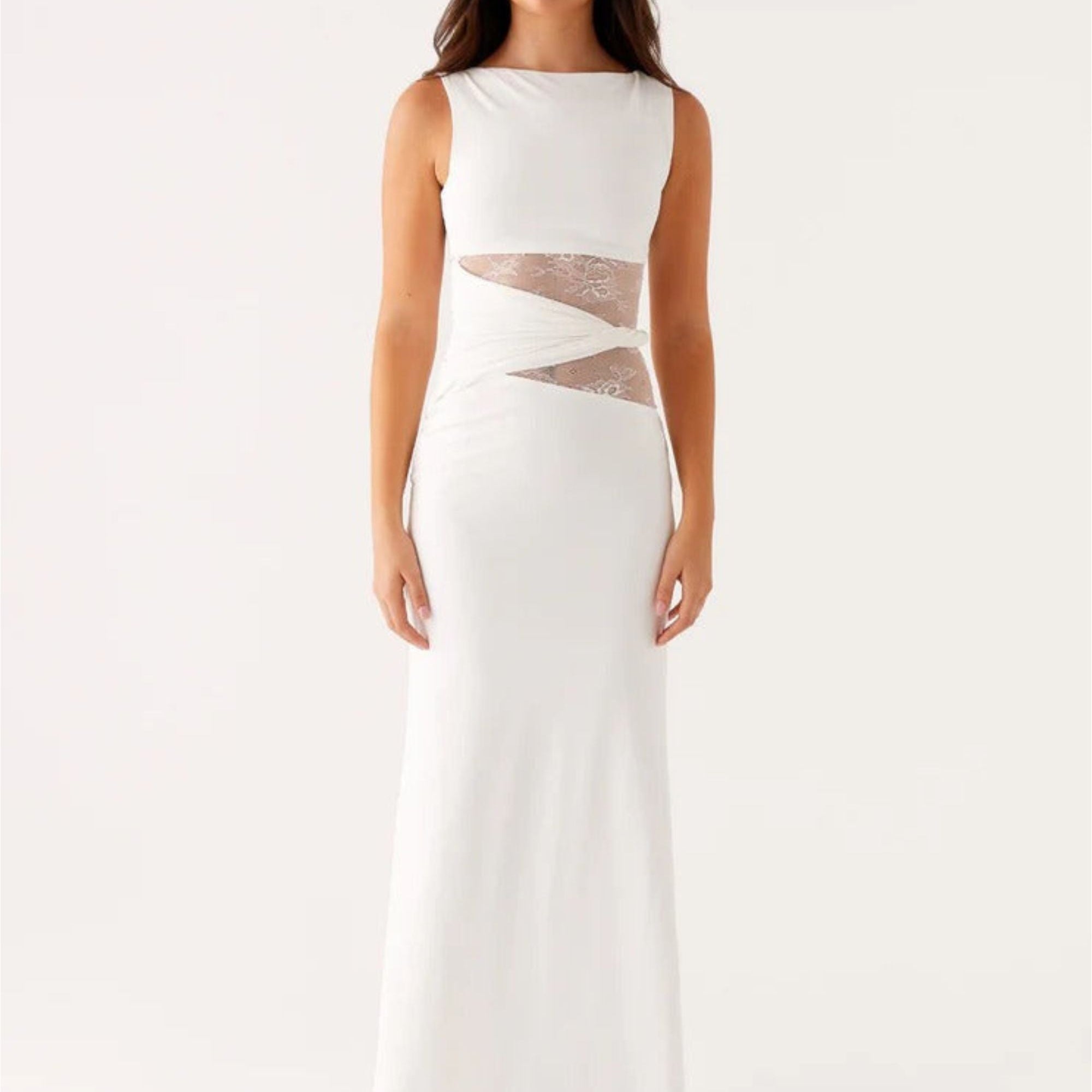 Leni | Maxi šaty s volným střihem, decentními výřezy a šněrováním