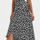 Camila | Zavinovací sukně boho s asymetrickým potiskem