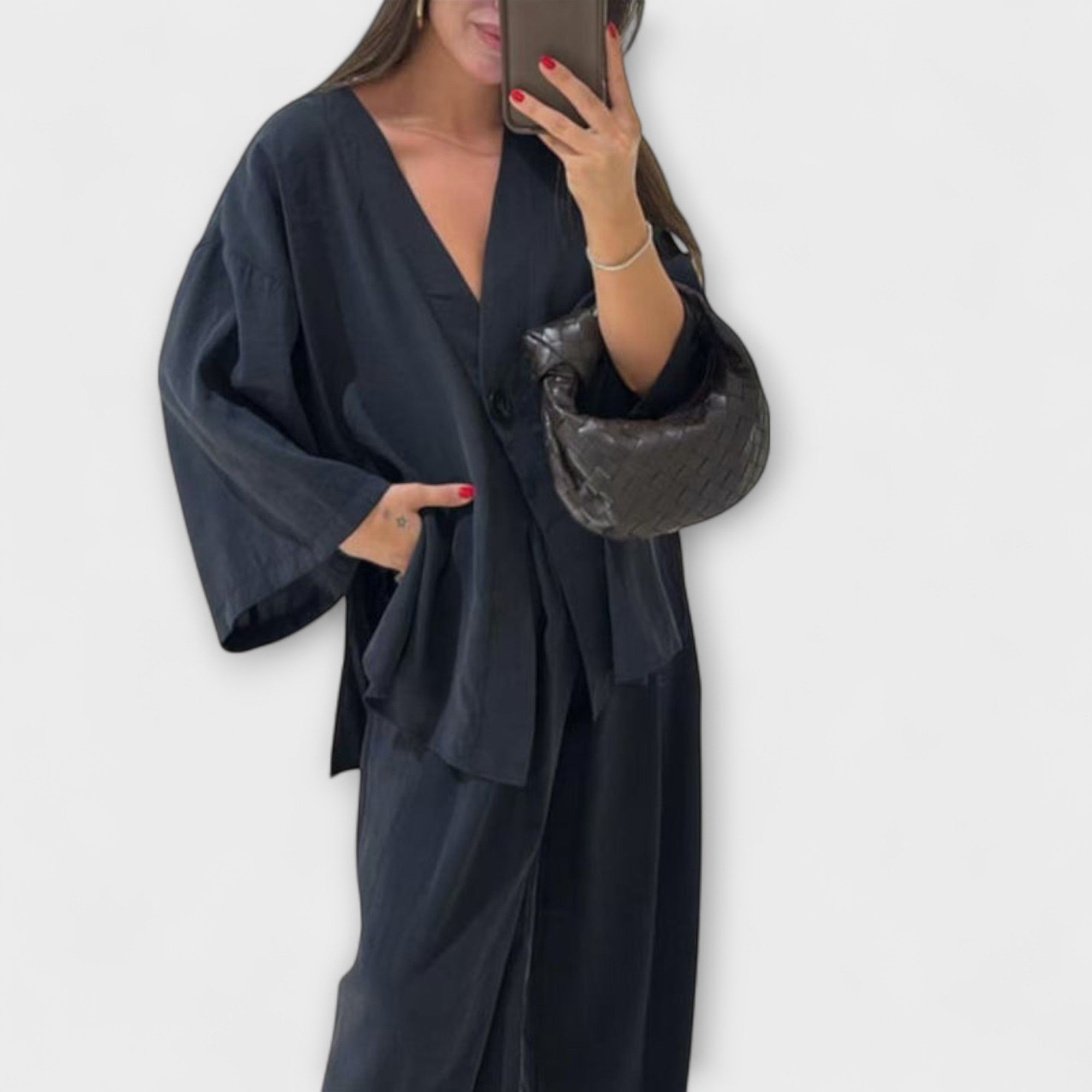 Jacqueline - Dvouvrstvý top a kalhoty