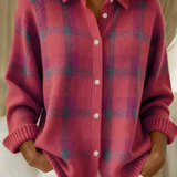 Anna™ | Jemně pletený cardigan s kostkovaným vzorem