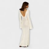 Anne - Bílá plážová šaty Luna