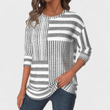 Olga - Pruhovaná blůza z prodyšného materiálu