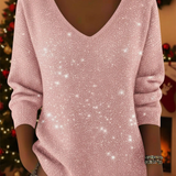 Ella™ | Slavnostní dámský svetr s výstřihem do V