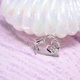 Zahira™ | Náhrdelník Stopa & Srdce Zirkony