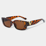 Magdaléna Elegantní Kovové Sluneční Čtvercové Brýle