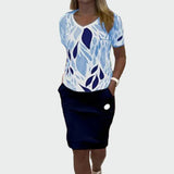 Eva Elegantní Top A Sukně DesignováExkluzivníKolekce