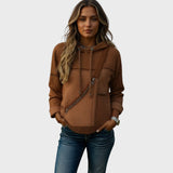 Mila | Pletená mikina s kontrastním designem