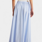 Yora | Bavlněná áčková sukně s elastickým pasem a kapsami