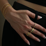 Marie Elegantní Anillo Con Cadena Prstenseřetízkem