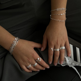 Věnceslava Elegantní Moderní Prsten Každodenní Lesk