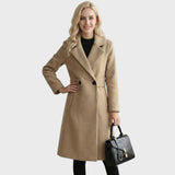 Clara - Vlněný kabát s páskem