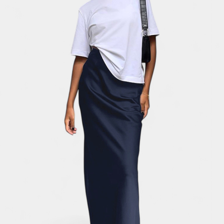 Fable | Maxi užitková sukně s jednoduchým designem a upraveným stylem