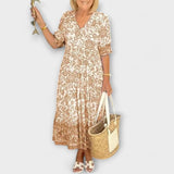 Caitlin - Elegantní květinové šaty s vzdušným designem