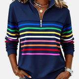 Vídeň | Mikina na zip s duhovými pruhy