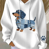 Morena - Dámská mikina Patchwork Umění s motivem Jamnika