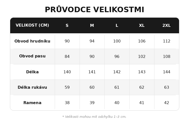 Size guide for Giulietta - Maxi košilové šaty s kostkovaným vzorem a páskem