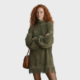 Freya | Semišová tunika s třásněmi