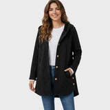 Klara | Texturovaný kabát s kapucí