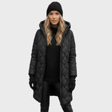 Clara | Elegantní prošívaný kabát s kapucí